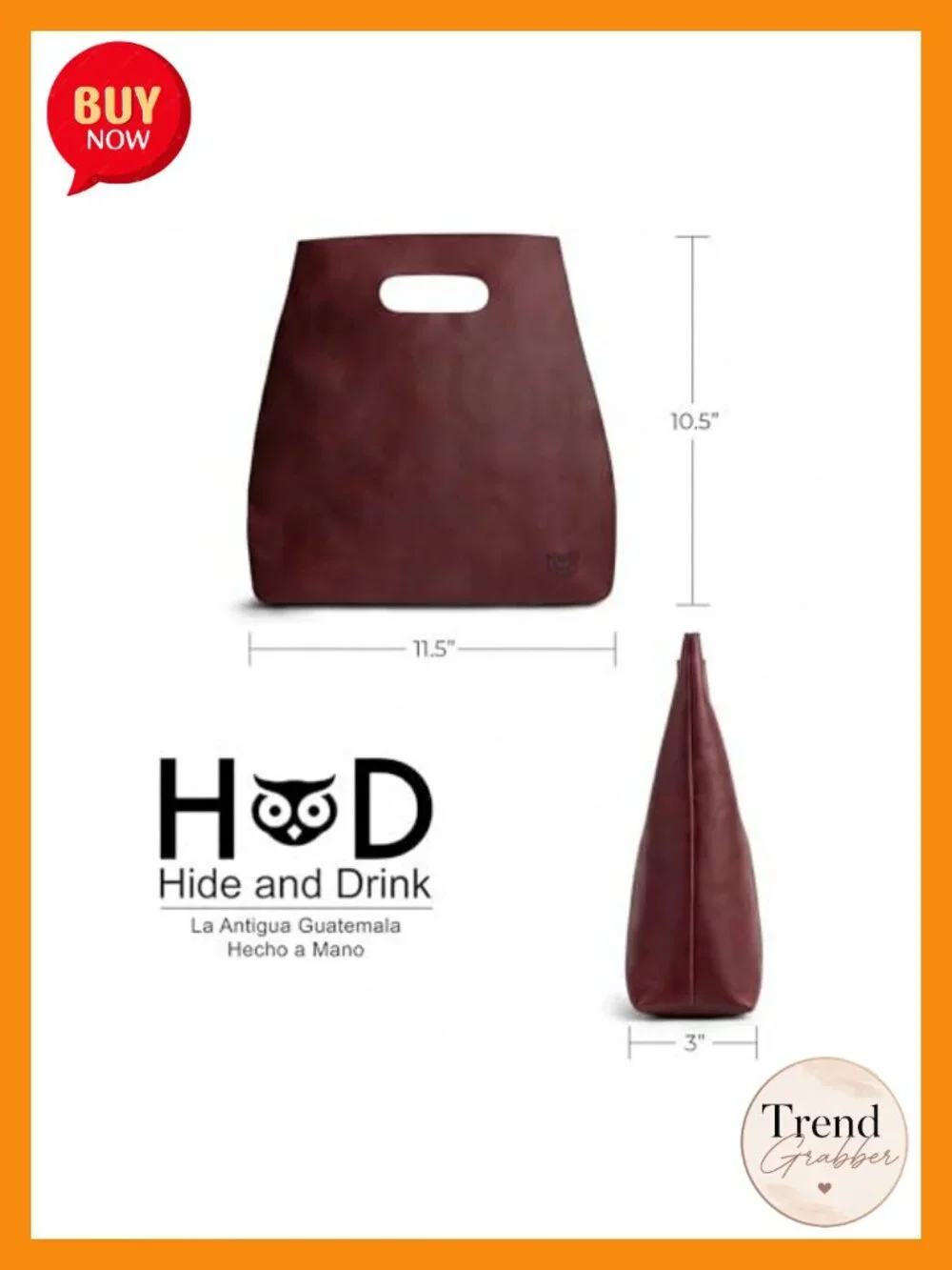 Full Grain Leather & Sheepskin Handmade Tote Bag, Top-Handle, Durable